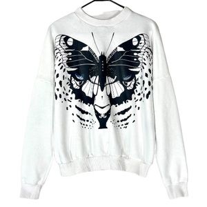 Jonny Cota Studio Leopard Wings Print Sweatshirt, Men's and Women's